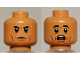 Part No: 3626pb2586  Name: Minifigure, Head Dual Sided Black Eyebrows, Cheek Lines, Sweat Drops Calm / Scared Pattern