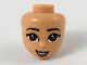 Part No: 47105  Name: Mini Doll, Head Friends with Dark Brown Eyes, Medium Nougat Lips Pattern (Jasmine)