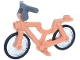 Part No: 6348c02  Name: Bicycle with Clip for Handlebars with Trans-Clear Wheels with Molded Black Hard Rubber Tires and Dark Bluish Gray Handlebars (6348 / 92851pb01 / 30031)