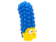 Part No: 15522c01pb02  Name: Minifigure, Head, Modified Simpsons Marge Simpson - Eyes Wide Pattern