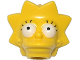 Part No: 15524pb02  Name: Minifigure, Head, Modified Simpsons Lisa Simpson with Wide Eyes Pattern