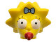 Part No: 15525pb01  Name: Minifigure, Head, Modified Simpsons Maggie Simpson - Wide Eyes Pattern