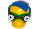 Part No: 16735c01pb02  Name: Minifigure, Head, Modified Simpsons Milhouse Van Houten with Green Mask Pattern