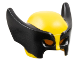 Part No: 17018pb01  Name: Minifigure, Headgear Mask Wolverine with Black Pointed Sides Pattern