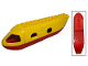 Part No: 2150c03  Name: Duplo Airplane Jetliner Fuselage with Red Base and Cargo Door (2150c05 / 2154)