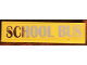 Part No: 2431pb0576  Name: Tile 1 x 4 with 'SCHOOL BUS' Pattern (Sticker) - Set 41134