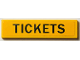 Part No: 2431pb0783  Name: Tile 1 x 4 with Black 'TICKETS' Pattern (Sticker) - Set 40346