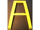 Part No: 2635pb02  Name: Support Crane Stand Double with Arrows and Black and Yellow Danger Stripes Pattern (Stickers) – Set 4555