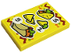 Part No: 26603pb233  Name: Tile 2 x 3 with Menu, Number 2, 3, and 5, Taco, Corn Chips, and Burrito Pattern (Sticker) - Set 41701