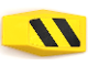 Part No: 28220pb11  Name: Large Figure Armor Plate Small with Black and Yellow Danger Stripes Pattern (Sticker) - Set 42081