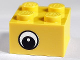 Part No: 3003pb026  Name: Brick 2 x 2 with Black Eye Offset with Pupil with White Pattern on Opposite Sides