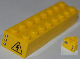 Part No: 3007pb06  Name: Brick 2 x 8 with 'CITY' on One End, Electricity Danger Sign on Other End Pattern (Stickers) - Set 4203