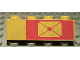 Part No: 3010pb026  Name: Brick 1 x 4 with Envelope on Red Background Pattern, Right Side