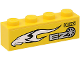 Part No: 3010pb164L  Name: Brick 1 x 4 with White Eagle Head, 'EZ' and 'DARX' Pattern Model Left Side (Sticker) - Set 8148