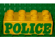 Part No: 3011pb008  Name: Duplo, Brick 2 x 4 with 'POLICE' Pattern