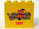 Part No: 30144pb048  Name: Brick 2 x 4 x 3 with LEGO Fabrik 2008 Pattern B