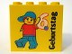Part No: 30144pb049  Name: Brick 2 x 4 x 3 with Legoland Deutschland 6 Year Birthday (6. Geburtstag) Pattern