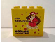 Part No: 30144pb070  Name: Brick 2 x 4 x 3 with Legoland Discovery Centre Frohe Weihnachten and Santa Claus Pattern
