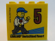 Part No: 30144pb184  Name: Brick 2 x 4 x 3 with Besuchsmeister 5 Bronze 2016 Legoland Deutschland Resort Pattern