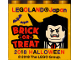 Part No: 30144pb252  Name: Brick 2 x 4 x 3 with LEGOLAND Japan, 'BRICK-OR-TREAT 2018 HALLOWEEN', Vampire Minifigure, and Bats Pattern