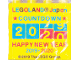 Part No: 30144pb291  Name: Brick 2 x 4 x 3 with LEGOLAND Japan, 'COUNTDOWN HAPPY NEW YEAR 2019-2020', and Changing Year Pattern