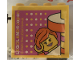Part No: 30144pb307  Name: Brick 2 x 4 x 3 with LEGOLAND Japan, Female Minifigure, and Dots Pattern