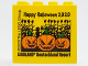 Part No: 30144pb316  Name: Brick 2 x 4 x 3 with Happy Halloween 2020 LEGOLAND Deutschland Resort Pattern