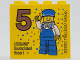 Part No: 30144pb317  Name: Brick 2 x 4 x 3 with Besuchsmeister 5 Bronze 2020 LEGOLAND Deutschland Resort Pattern