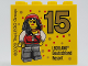 Part No: 30144pb319  Name: Brick 2 x 4 x 3 with Besuchsmeister 15 Gold 2020 LEGOLAND Deutschland Resort Pattern