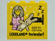 Part No: 30144pb326  Name: Brick 2 x 4 x 3 with LEGOLAND Feriendorf and Pajama Girl with Teddy Pattern