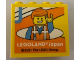Part No: 30144pb329  Name: Brick 2 x 4 x 3 with LEGOLAND Japan, Emmet Minifigure, and Medium Blue Capital Letter J Pattern