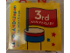 Part No: 30144pb331  Name: Brick 2 x 4 x 3 with LEGOLAND Japan, '3rd ANNIVERSARY' on Flag, and Stars Pattern