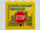 Part No: 30144pb348  Name: Brick 2 x 4 x 3 with Hyundai LEGOLAND Fahrschule 2021 and Stop Sign Pattern