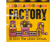 Part No: 30144pb353  Name: Brick 2 x 4 x 3 with LEGOLAND Japan, 'FACTORY', and Coral, Dark Pink, and Yellow Machine Pattern