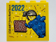 Part No: 30144pb363  Name: Brick 2 x 4 x 3 with Besuchsmeister 5 Bronze 2022 LEGOLAND Deutschland Resort Pattern