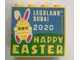 Part No: 30144pb366  Name: Brick 2 x 4 x 3 with LEGOLAND Dubai 2020 Happy Easter Pattern