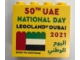 Part No: 30144pb373  Name: Brick 2 x 4 x 3 with LEGOLAND Dubai 2021 50th UAE National Day Pattern