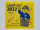Part No: 30144pb392  Name: Brick 2 x 4 x 3 with LEGO City 2022 LEGOLAND Deutschland Resort Pattern