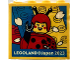 Part No: 30144pb464  Name: Brick 2 x 4 x 3 with LEGOLAND Japan 2023, Ladybug Girl Minifigure and Blue, Yellow and Red Bricks Pattern