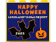 Part No: 30144pb479  Name: Brick 2 x 4 x 3 with Happy Halloween LEGOLAND Dubai Resort 2023 Pattern