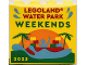 Part No: 30144pb486  Name: Brick 2 x 4 x 3 with LEGOLAND Water Park Weekends 2023 Pattern