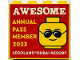 Part No: 30144pb495  Name: Brick 2 x 4 x 3 with LEGOLAND Dubai Resort 2023 Awsome Annual Pass Member Pattern