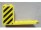 Part No: 30250pb02  Name: Cockpit 7 x 4 x 3 with Black and Yellow Danger Stripes Pattern on Both Sides (Stickers) - Set 7249