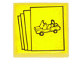 Part No: 3068pb0876  Name: Tile 2 x 2 with Car Brochures Pattern (Sticker) - Set 6390