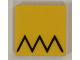 Part No: 3068pb1180  Name: Tile 2 x 2 with Black Zigzag (Homer Simpson's Hair) Pattern