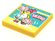 Part No: 3068pb1625  Name: Tile 2 x 2 with BeatBit Album Cover - Cheerleader Pattern