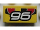 Part No: 3069pb0172  Name: Tile 1 x 2 with Number 96 Pattern (Sticker) - Set 8644