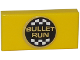 Part No: 3069pb0395  Name: Tile 1 x 2 with 'BULLET RUN' Logo Centered Pattern (Sticker) - Set 8147