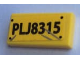 Part No: 3069pb0871  Name: Tile 1 x 2 with 'PLJ8315' and Silver Scratches Pattern (Sticker) - Set 75933