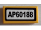 Part No: 3069pb0969  Name: Tile 1 x 2 with 'AP60188' Pattern (Sticker) - Set 60188